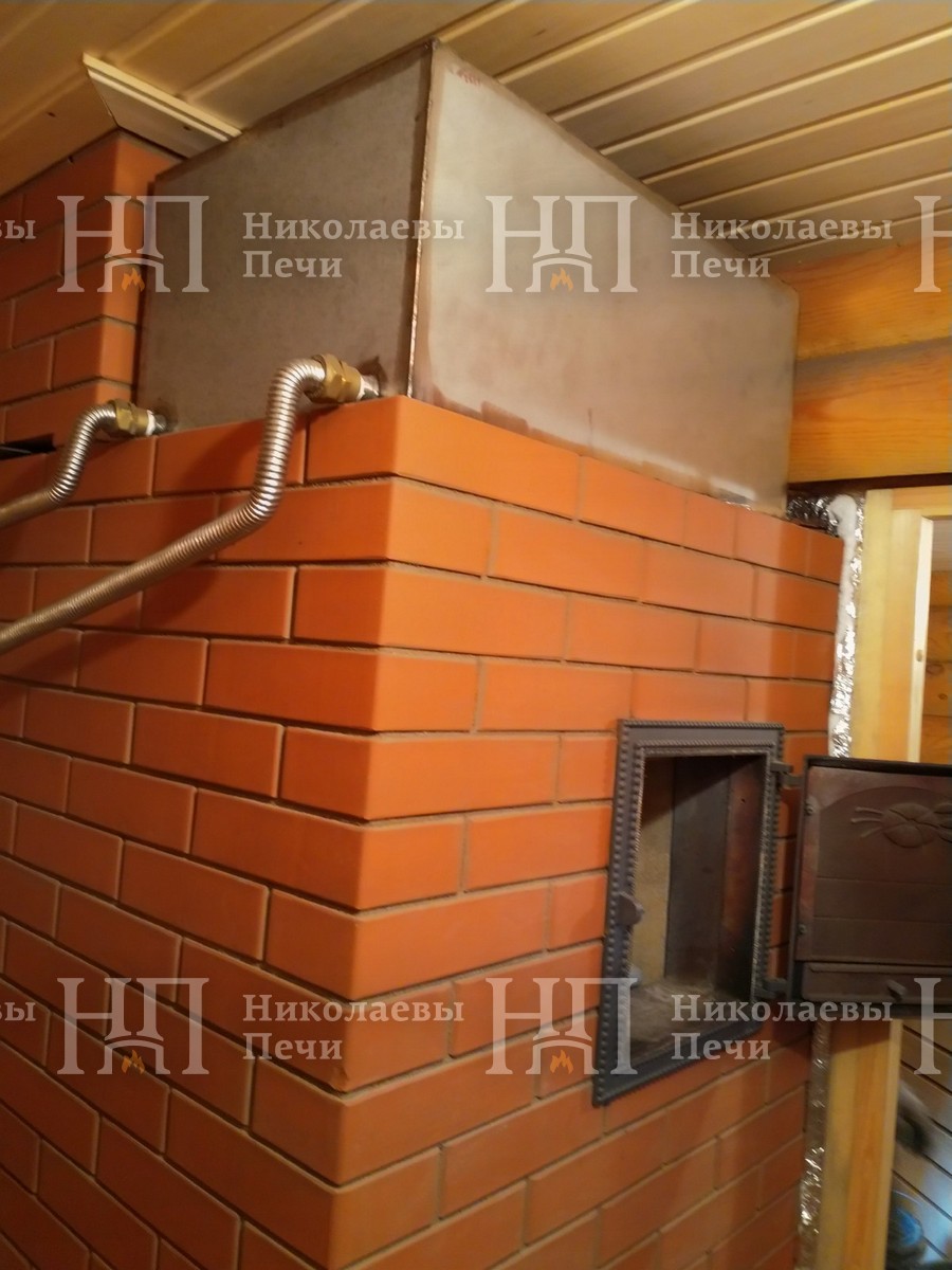 Мешковская банная печь - процесс строительства