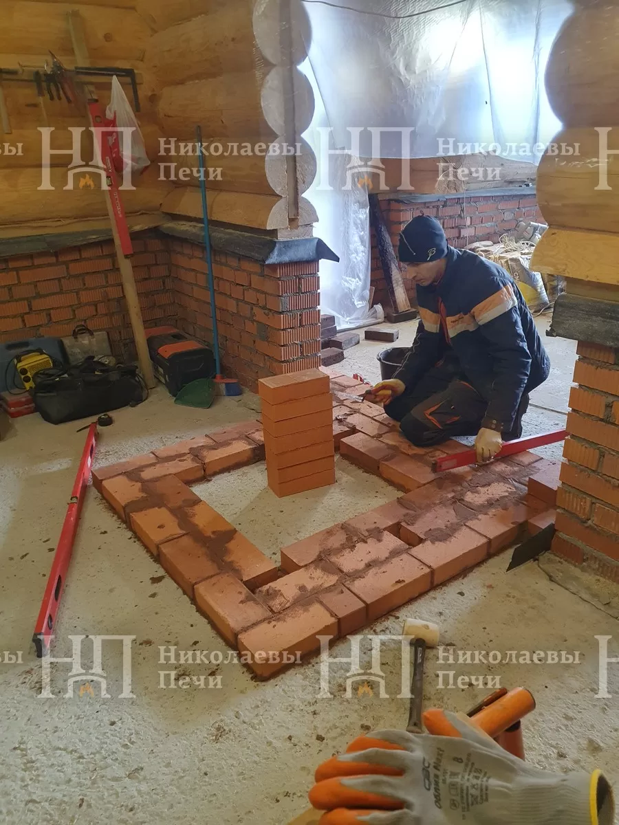 Процесс строительства Банная печь «Иваново»
