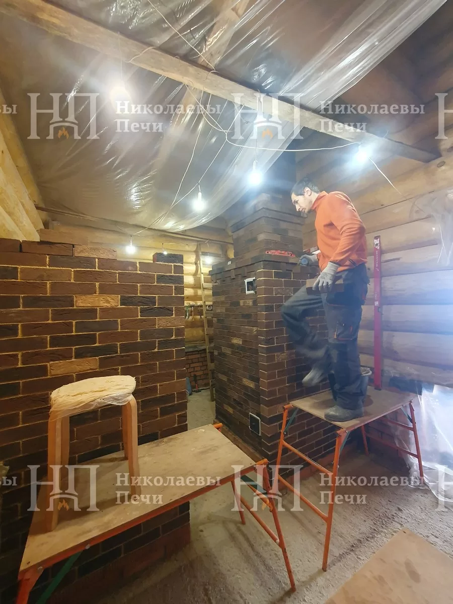 Процесс строительства Банная печь «Иваново»